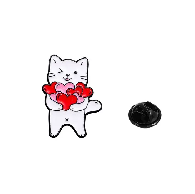 Pin „Herz-Kätzchen“ – Katzen Anstecker