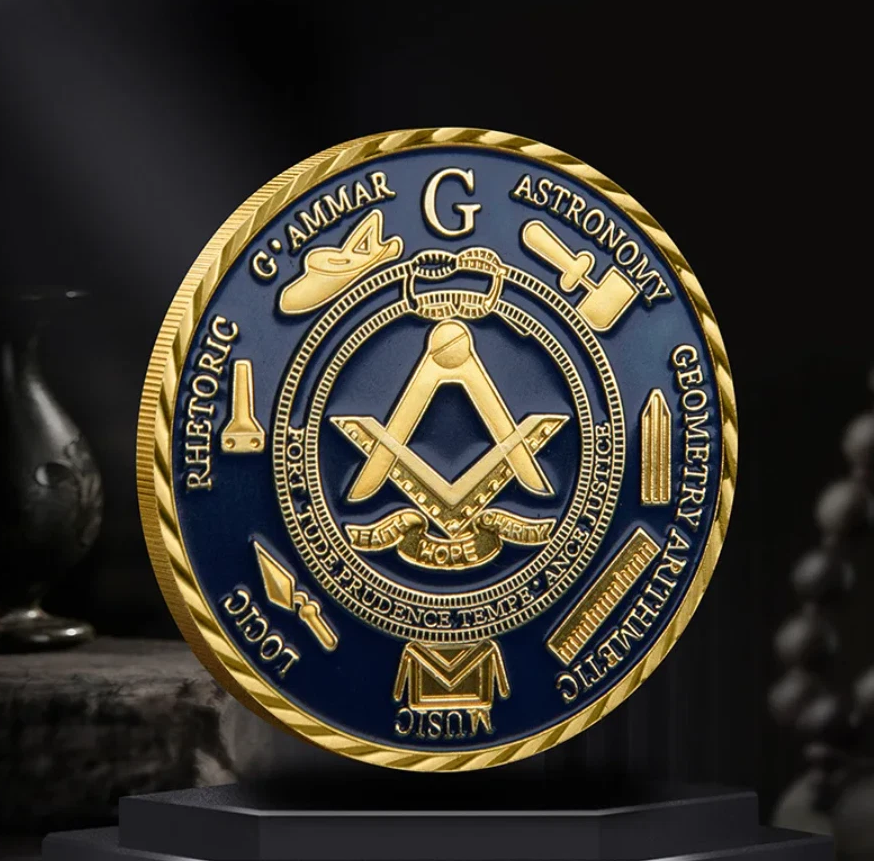 Masonic Challenge Coin – Freimaurerei Medaille