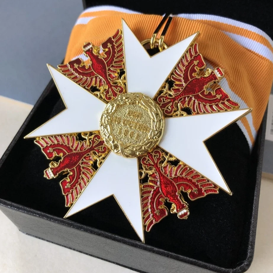 Preußischer Roter Adler Orden mit Schwertern – 1861 Medaille Sincere et Constanter