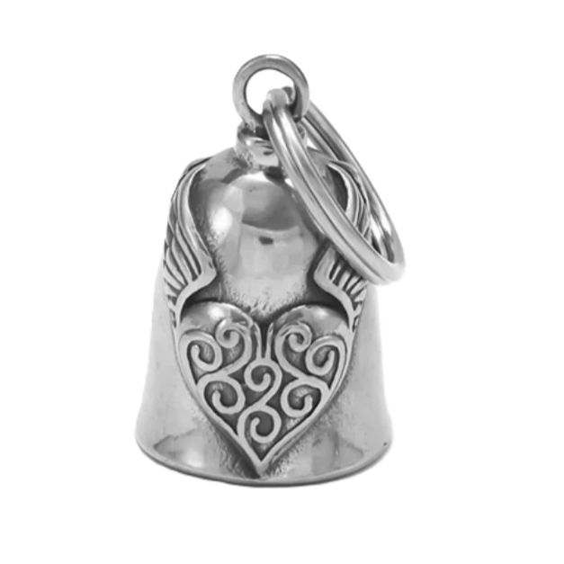 Biker Bell „Winged Heart“ – Glücksbringer Motorrad Glocke