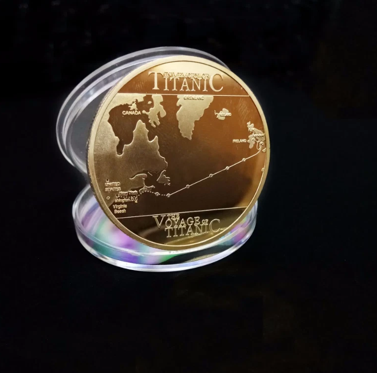 Gedenkmedaille „RMS Titanic“ – Schifffahrt Route