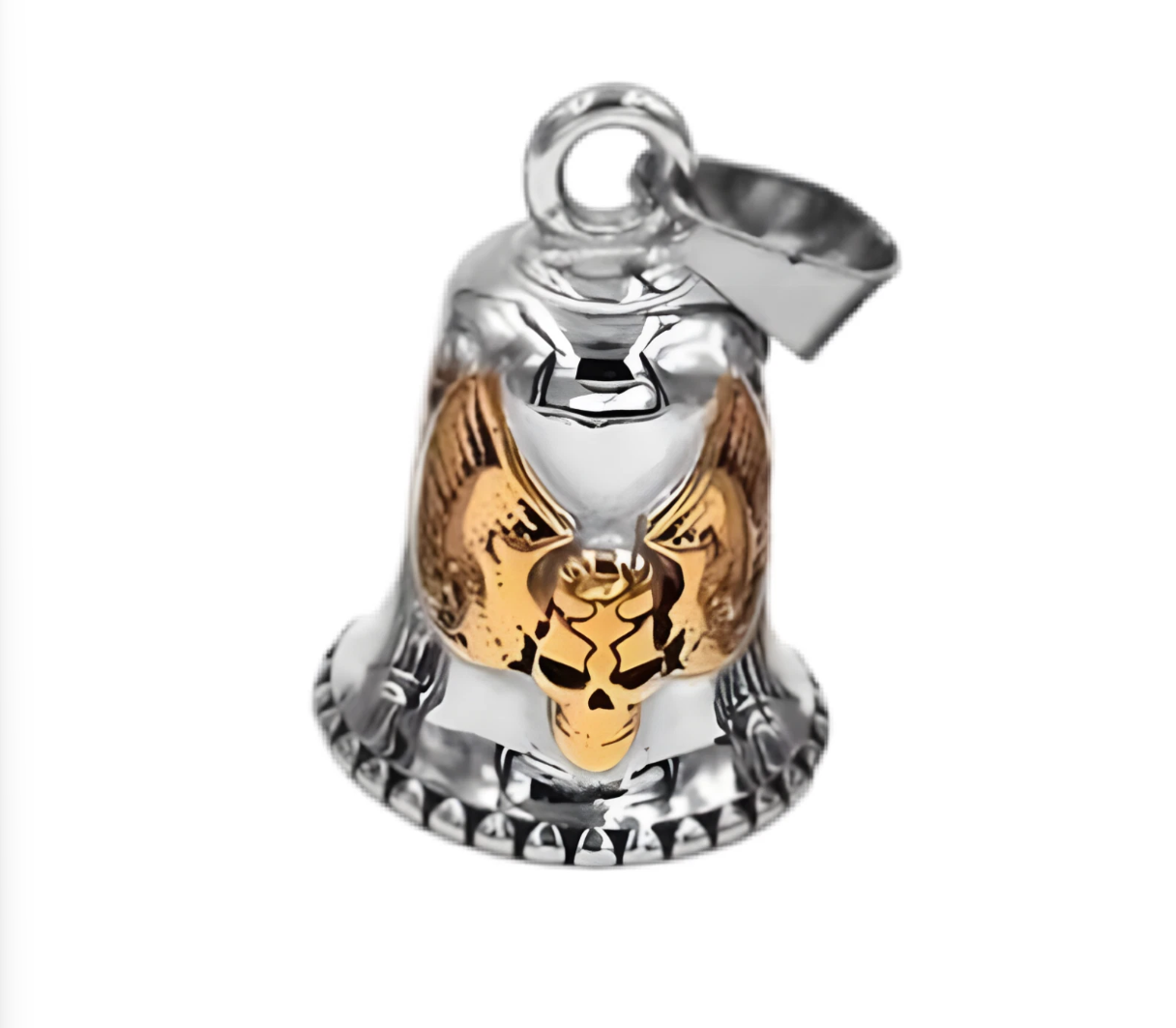 Biker Bell „Golden Eagle & Skull“ – Glücksbringer Motorrad Glocke