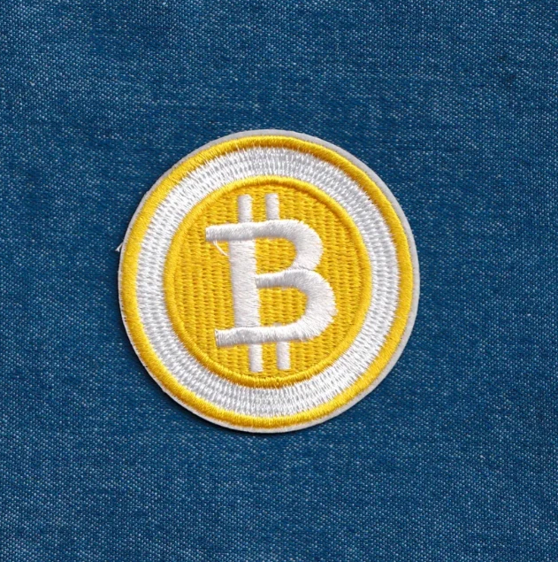 Bitcoin Bügelbild – Hochwertiger Krypto-Patch für Ihre Textilien