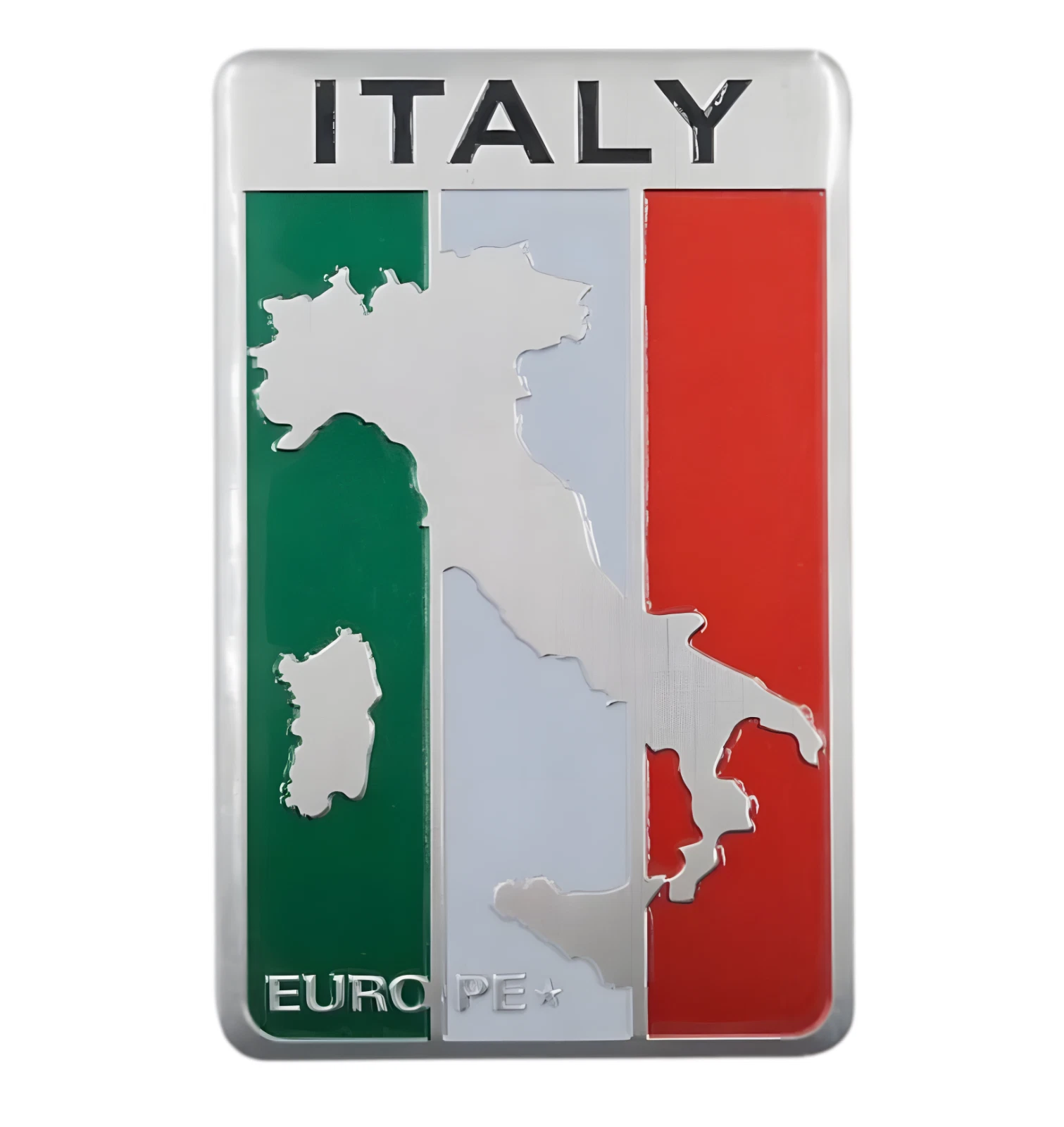 3D Metall-Emblem „Bella Italia“ – Auto Aufkleber Logo Tuning