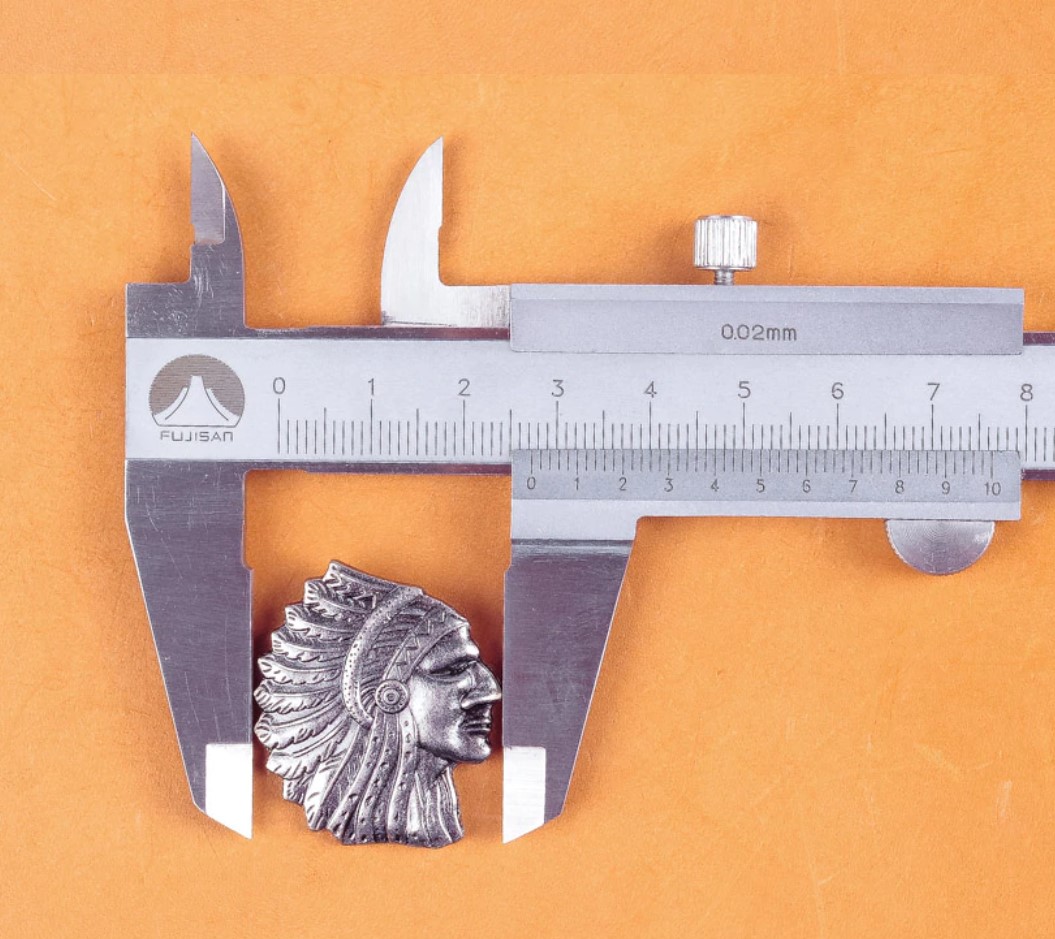 Indianer Kopf 27 mm Concho Ziernieten