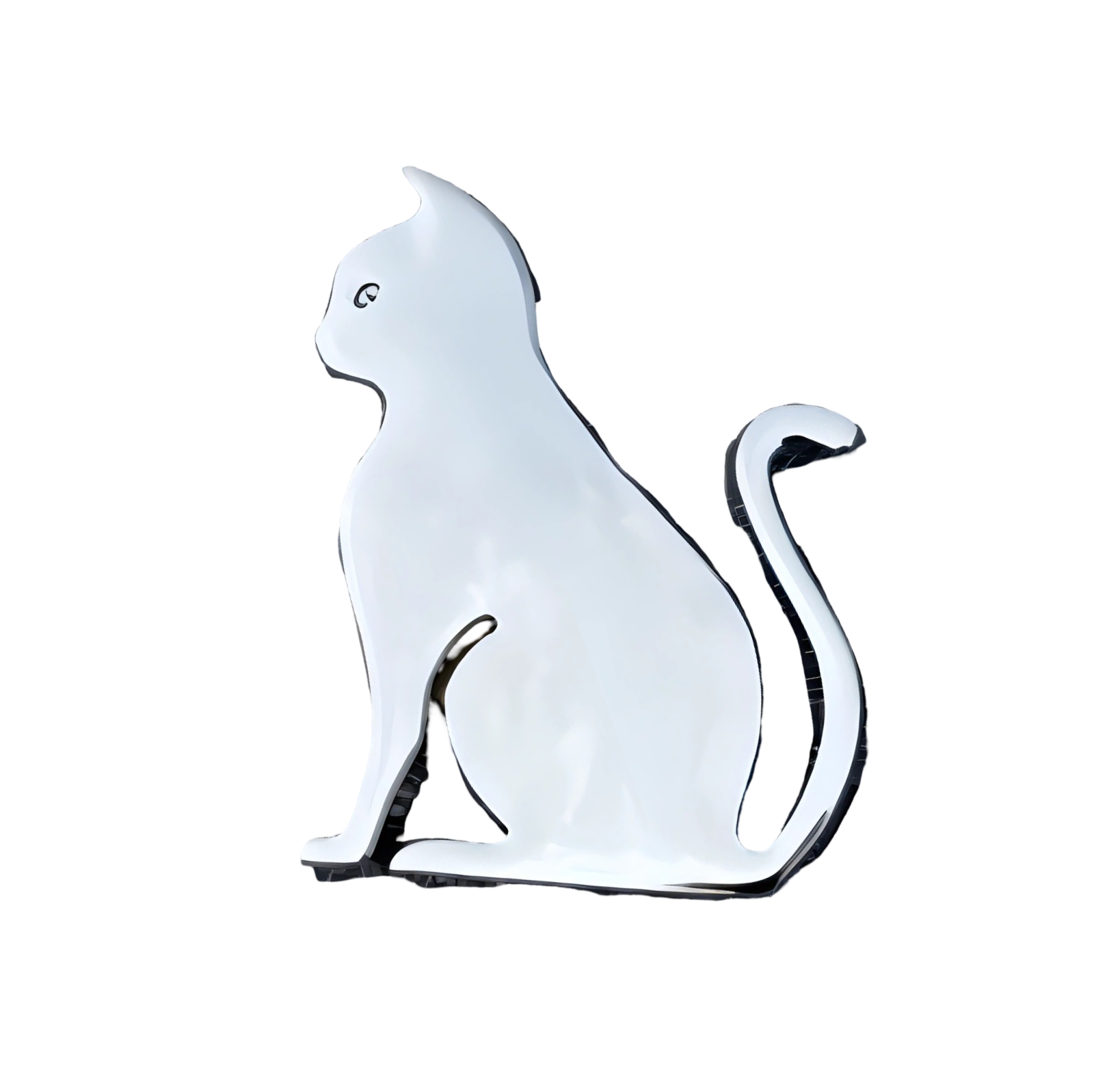 3D Metall Emblem „Katze“ – Auto Aufkleber Logo Tuning