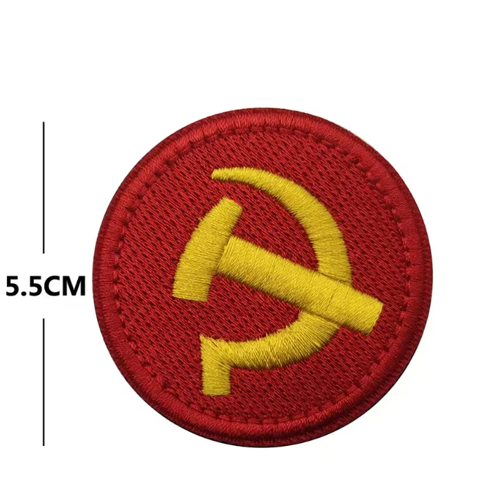 Sowjet Aufnäher Hammer & Sichel – Runder Patch