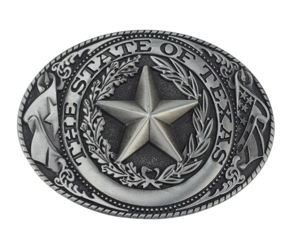 Gürtelschnalle Texas Stern USA für Gürtel bis 4 cm Breite
