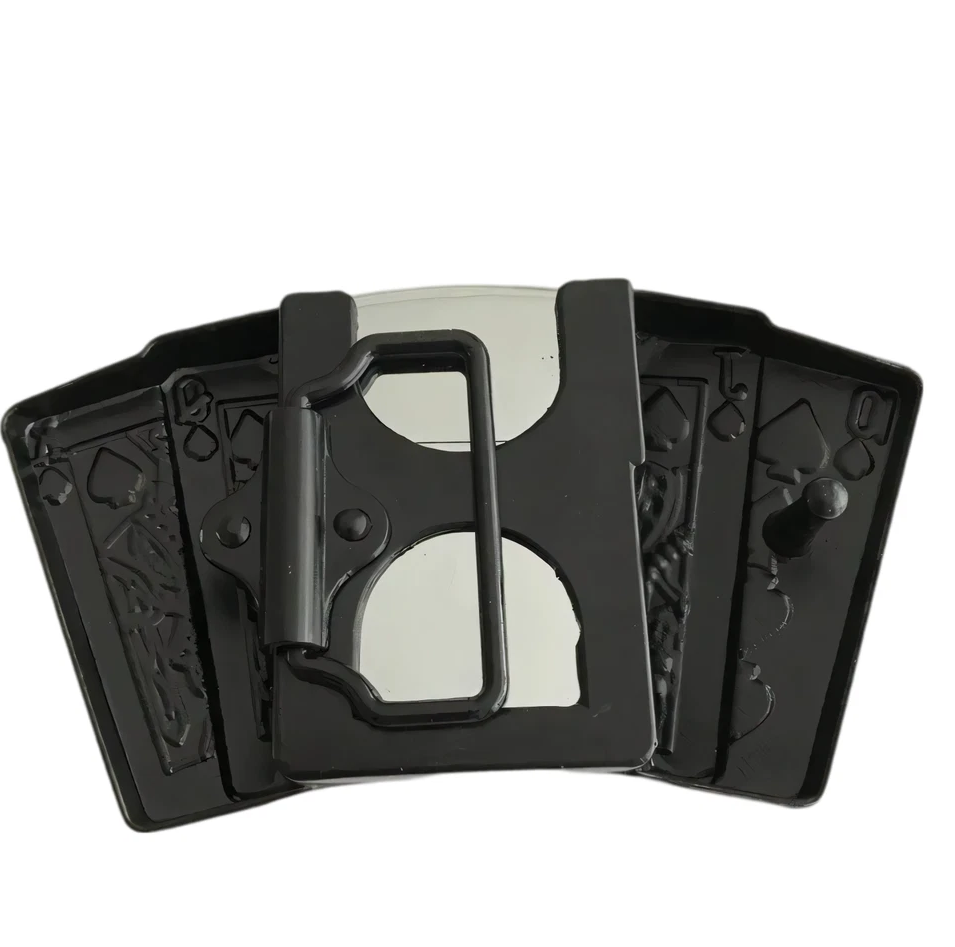 Gürtelschnalle Poker mit Feuerzeug Set für Gürtel bis 4 cm Breite