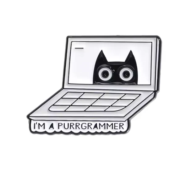 Pin „I’m a Purrgrammer“ – Katzen Anstecker