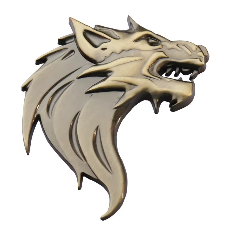3D Metall Emblem „Wolfskopf“ – Auto Badge Logo Tuning