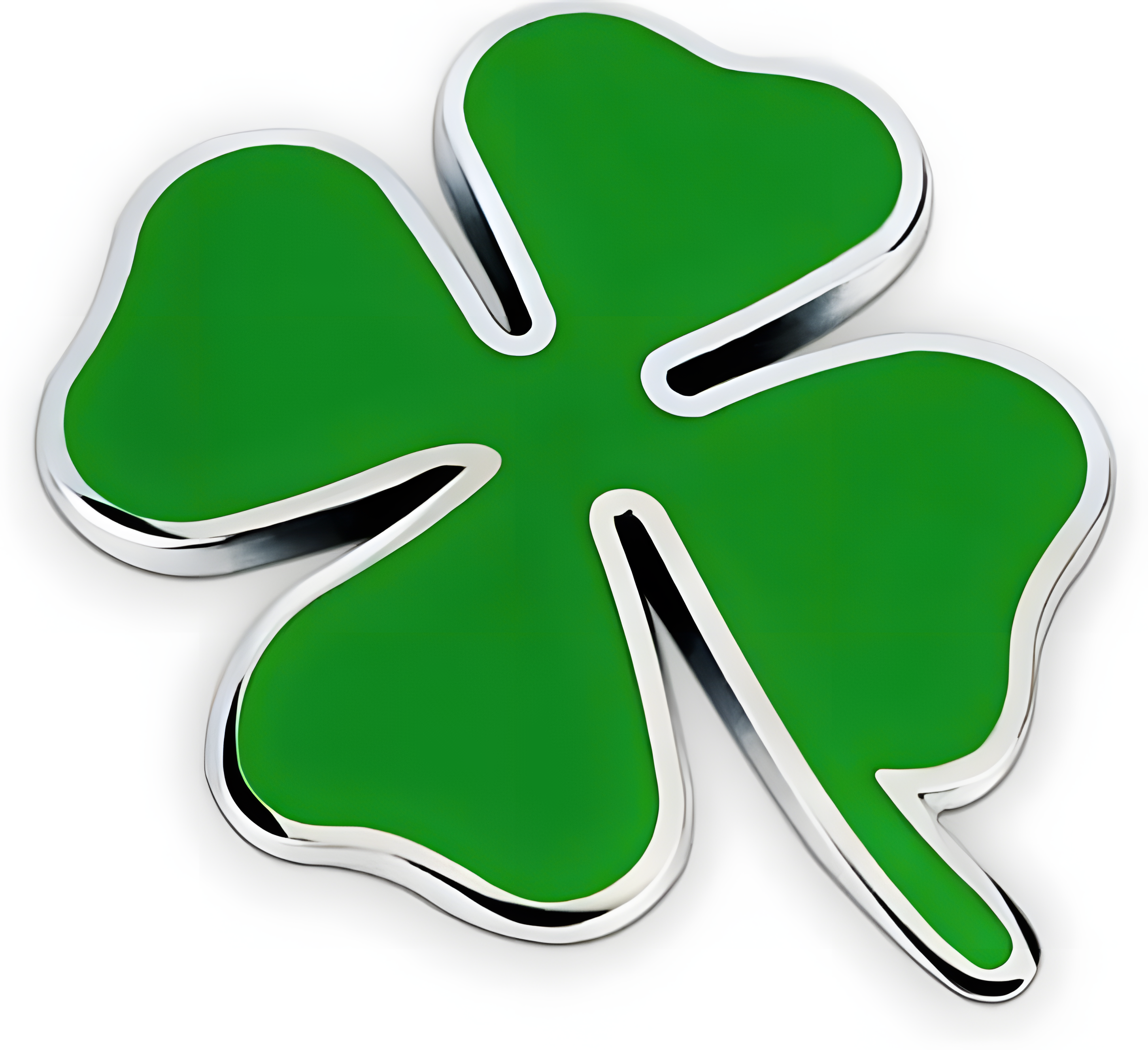 3D Metall Emblem „Kleeblatt“ – Auto Aufkleber Logo Tuning