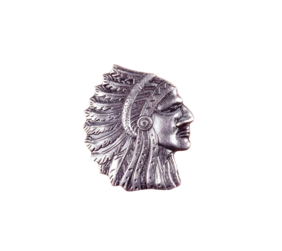Indianer Kopf 27 mm Concho Ziernieten