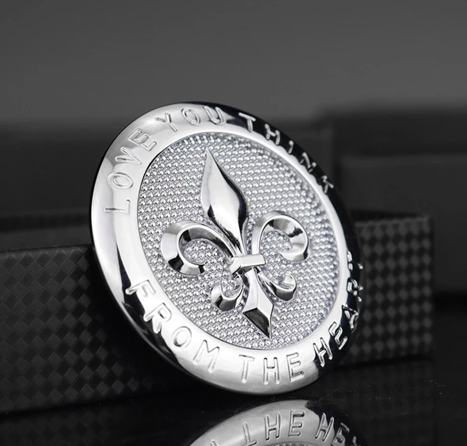 3D Metall Emblem „Fleur-de-Lis“ – Auto Aufkleber Logo Tuning