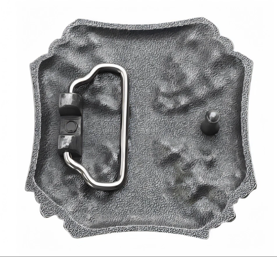 Gürtelschnalle Eisernes Kreuz mit Totenköpfe für Gürtel bis 4 cm Breite