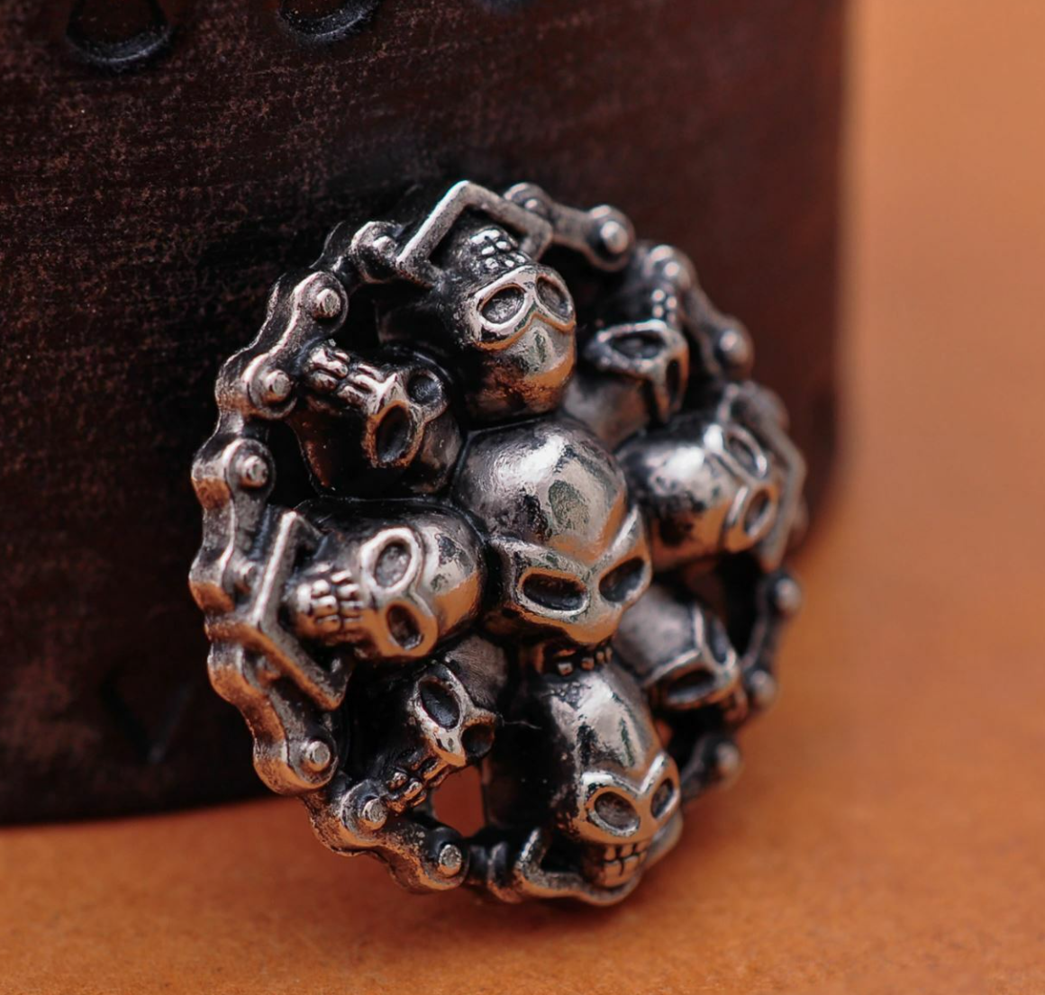 Western Concho Skull Concha Nieten Ziernieten Pferde Biker Rocker 28 mm