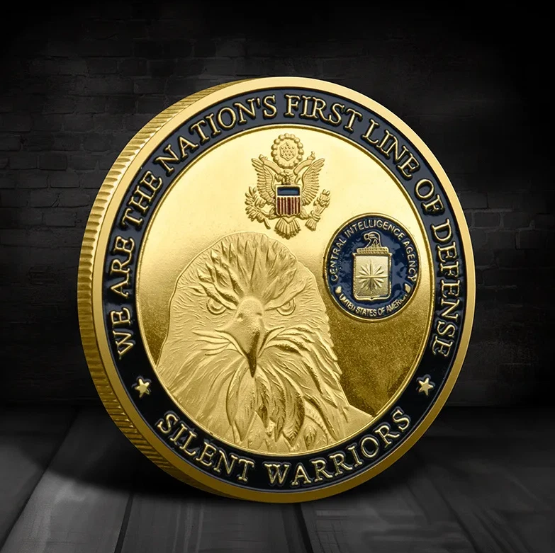 CIA „Silent Warriors“ Challenge Coin – Statue of Liberty Gedenkmedaille