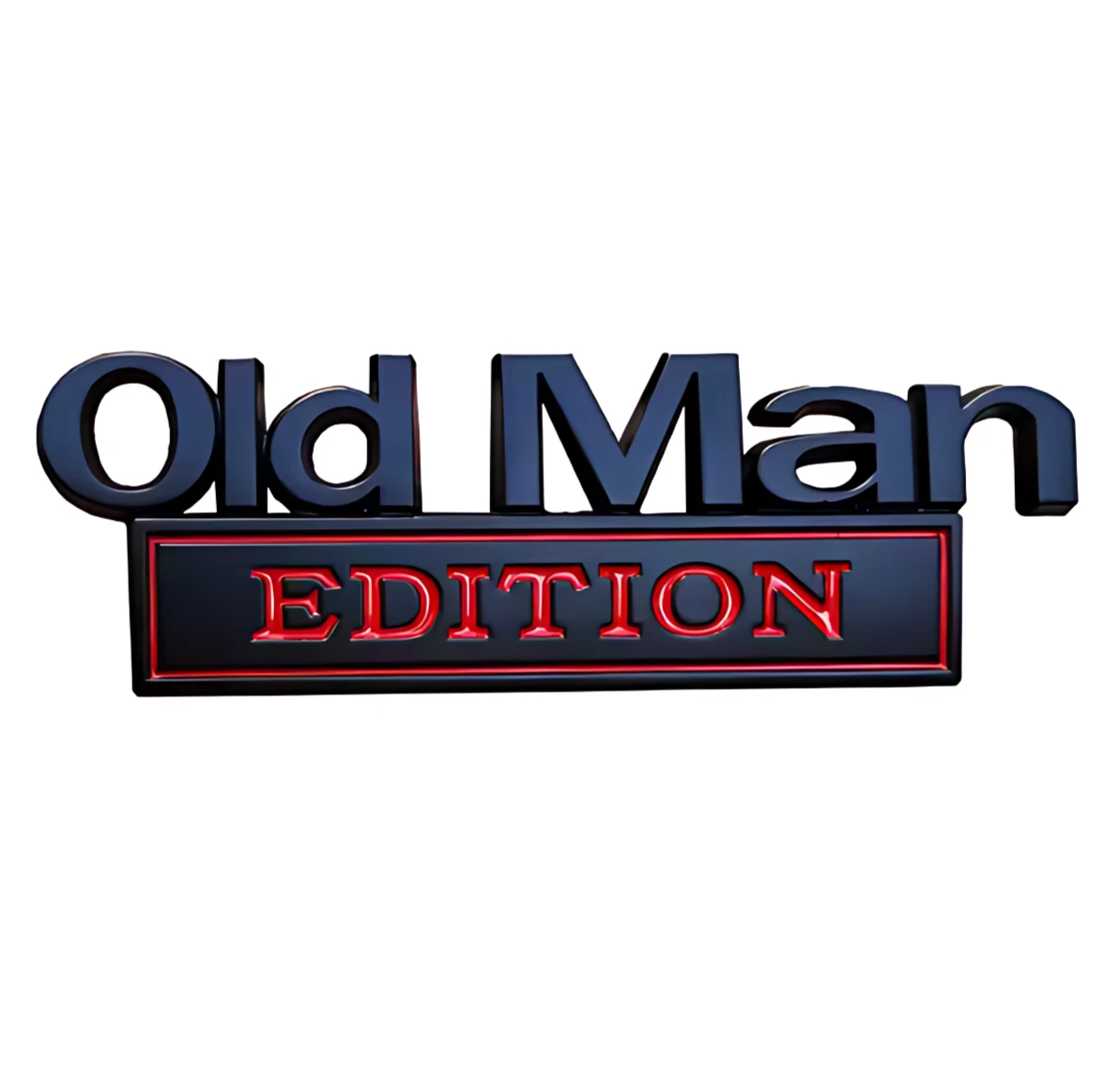 3D Metall-Emblem „Old Man Edition“ – Auto Aufkleber Logo Tuning