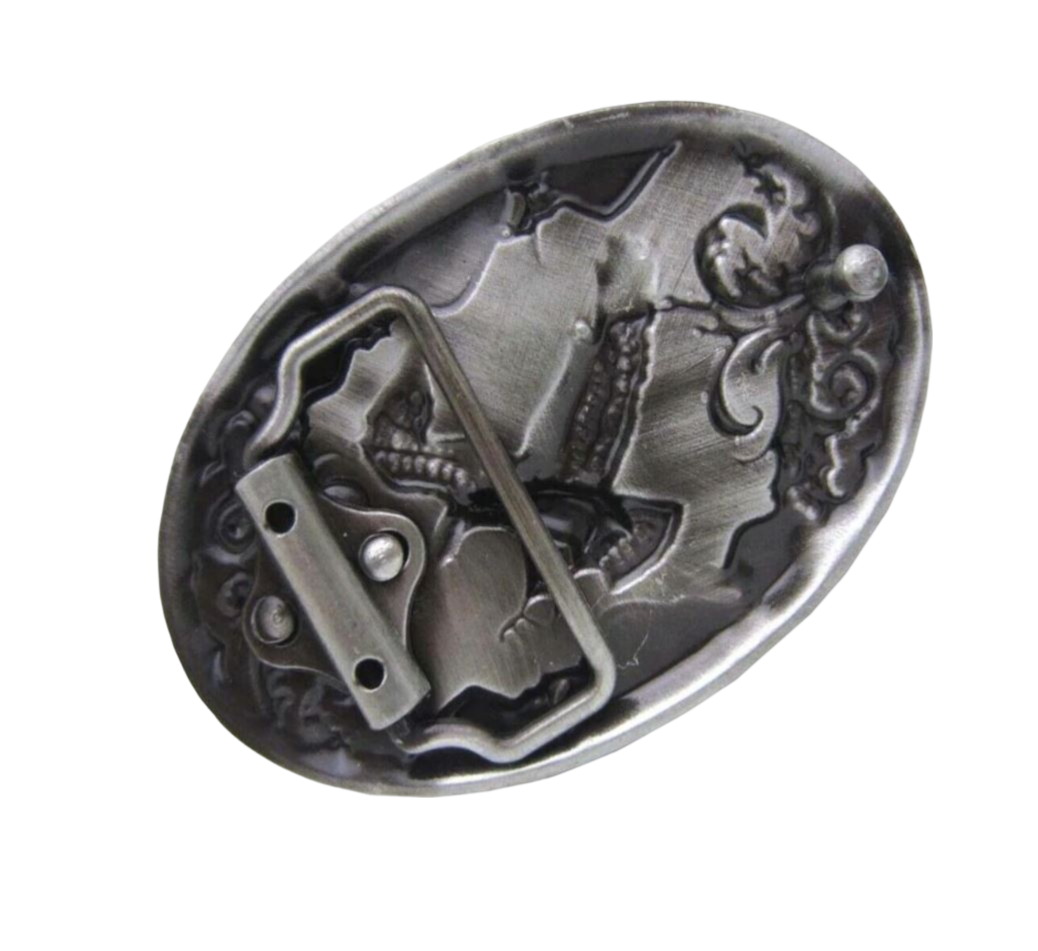 Gürtelschnalle für Gürtel bis 4 cm Hut Cowboy Cowgirl Indianer