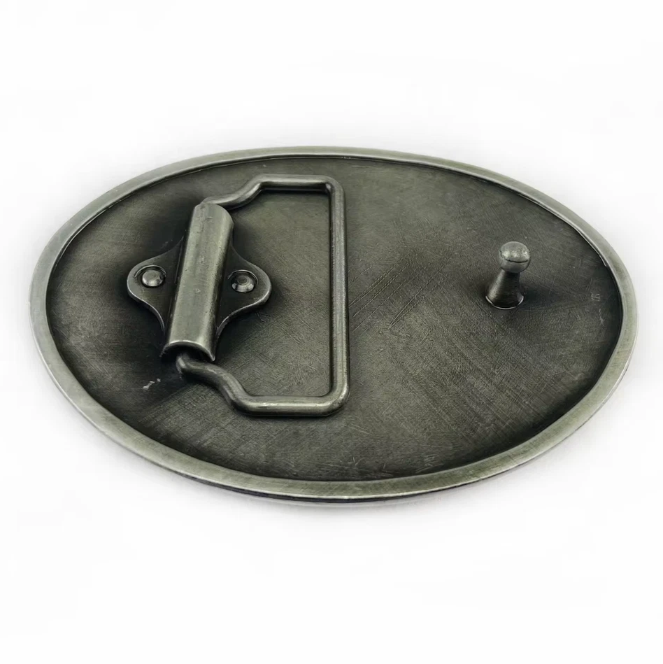 Gürtelschnalle Geflügelter Totenkopf für Gürtel bis 4 cm Breite