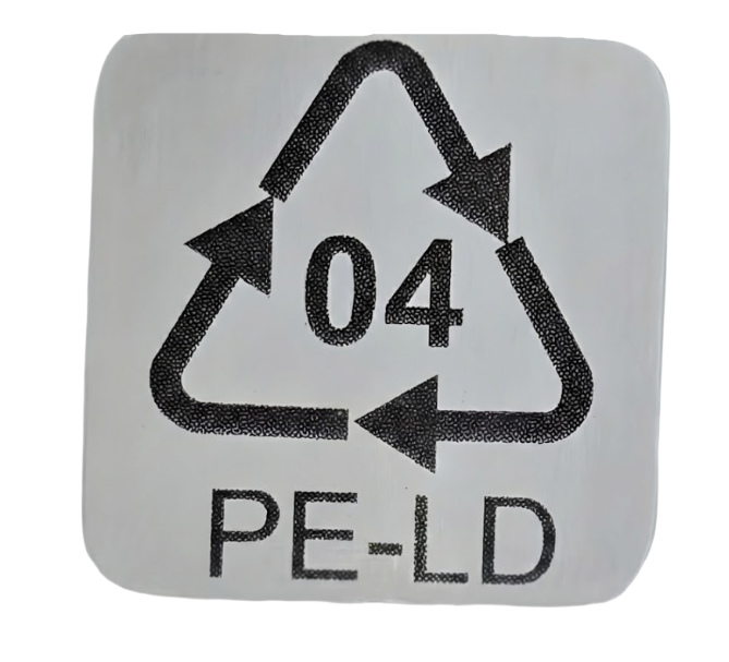 Hinweisetiketten für Italien PELD PE-LD Aufkleber 20x20mm transparent