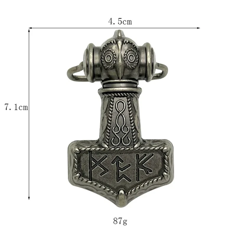 Gürtelschnalle Thors Hammer für Gürtel bis 4 cm Breite