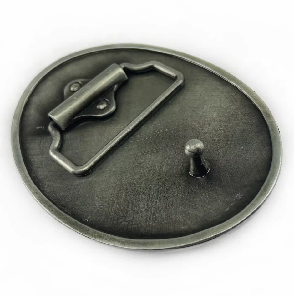 Gürtelschnalle Geflügelter Totenkopf für Gürtel bis 4 cm Breite