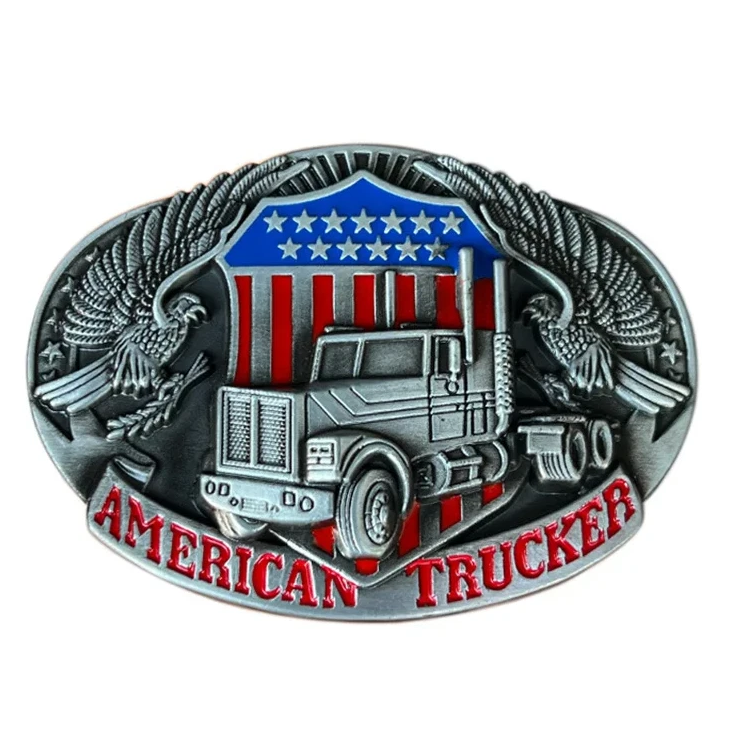Gürtelschnalle American Trucker für Gürtel bis 4 cm Breite