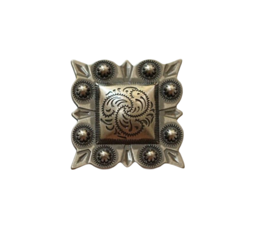 quadratisch 30 mm Western Concho zum Schrauben