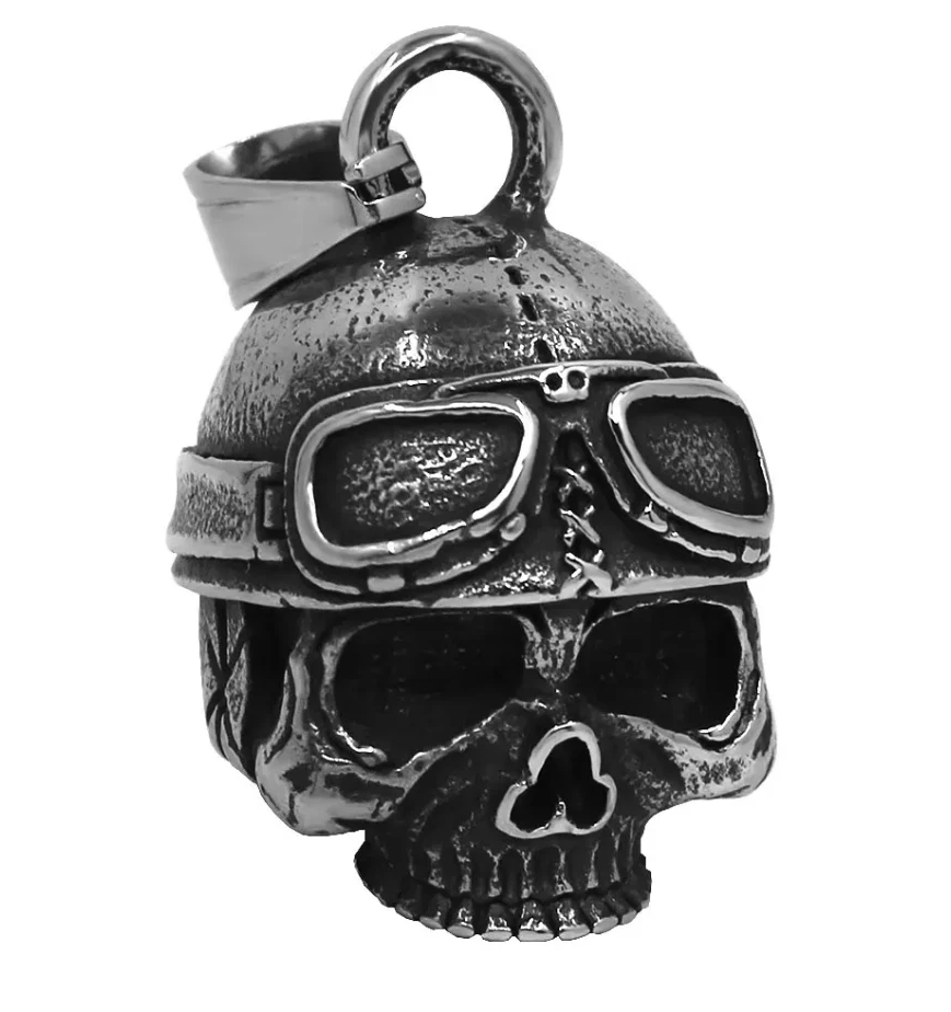 Biker Bell „Skull Rider“ – Glücksbringer Motorrad Glocke
