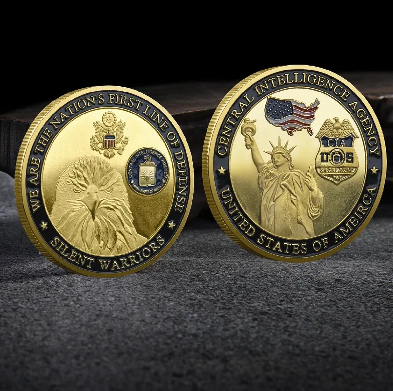 CIA „Silent Warriors“ Challenge Coin – Statue of Liberty Gedenkmedaille