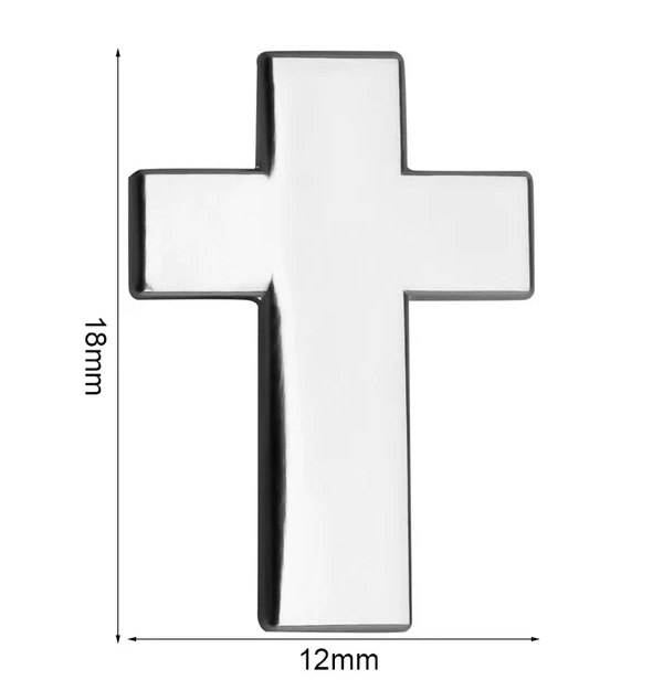 Pin „Klassisches Kreuz“ – Schlichte Eleganz in Silber-Optik