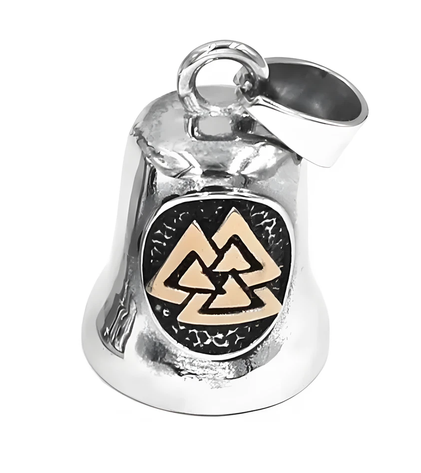 Biker Bell „Viking Valknut“ – Glücksbringer Motorrad Glocke