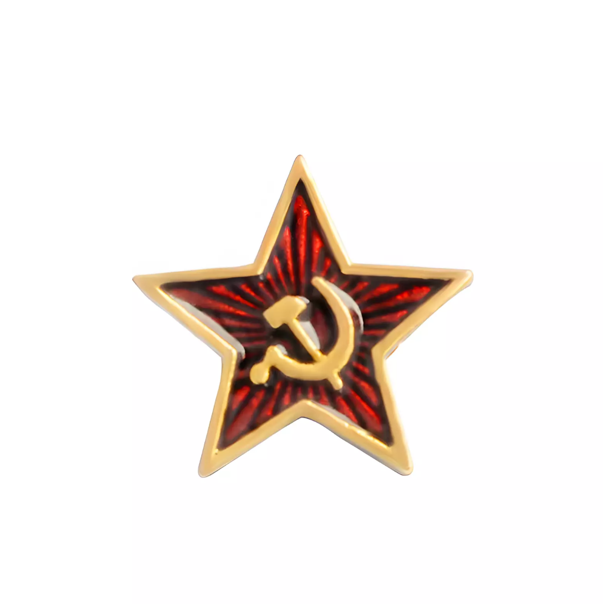 Pin „Sowjetischer Stern“ – Klassisches Symbol mit Hammer und Sichel