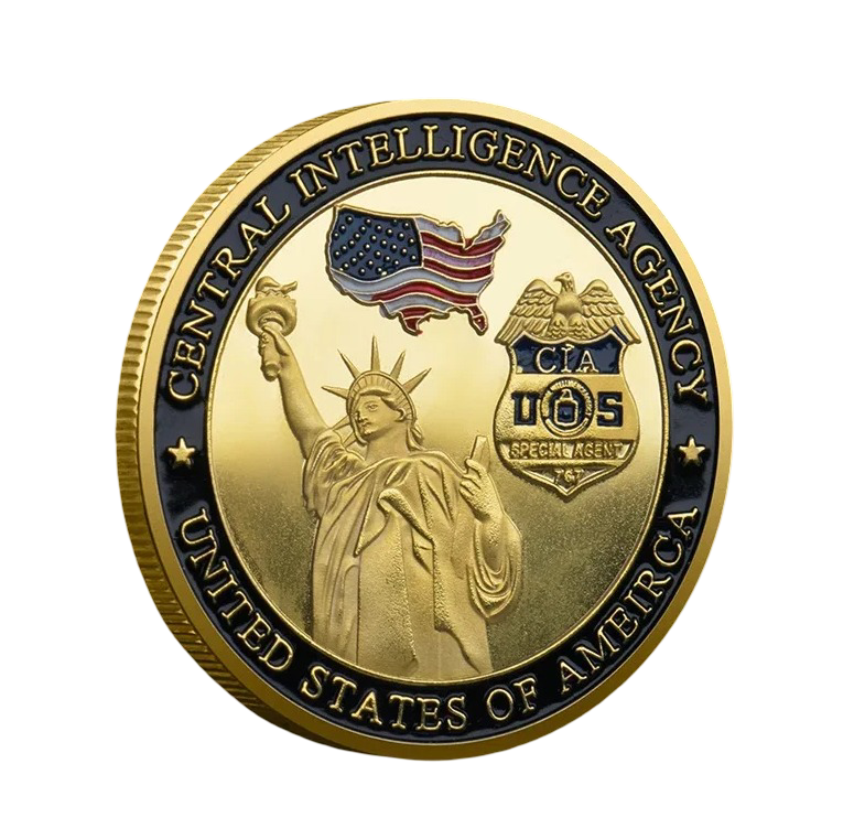 CIA „Silent Warriors“ Challenge Coin – Statue of Liberty Gedenkmedaille