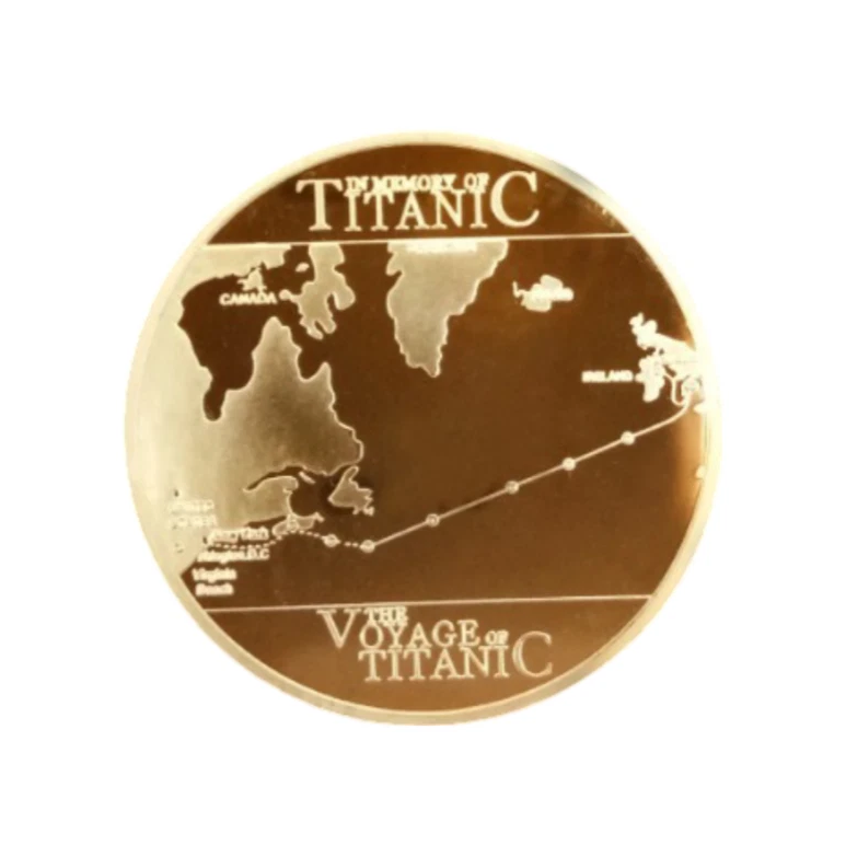 Gedenkmedaille „RMS Titanic“ – Schifffahrt Route
