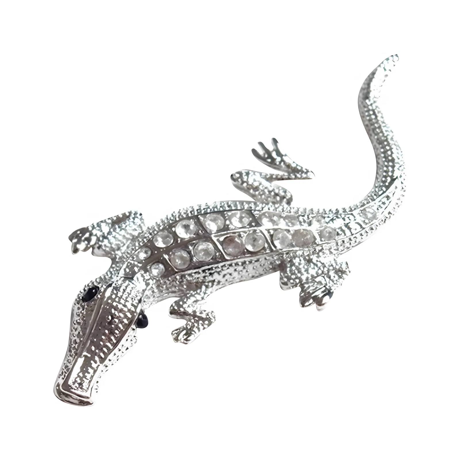 3D Metall Emblem „Krokodil Strass“ – Auto Aufkleber Logo Tuning