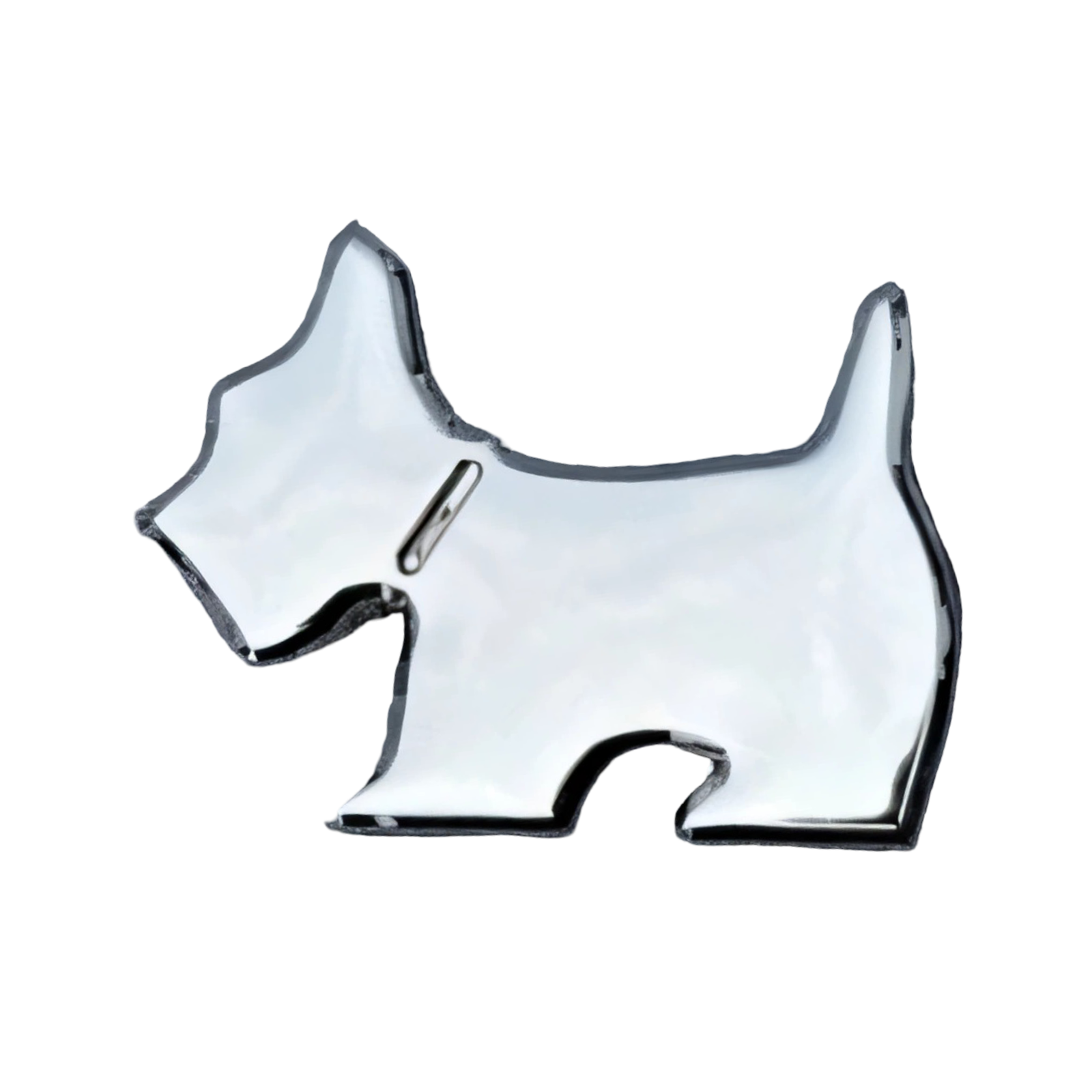 3D Metall Emblem „Terrier“ – Auto Aufkleber Logo Tuning