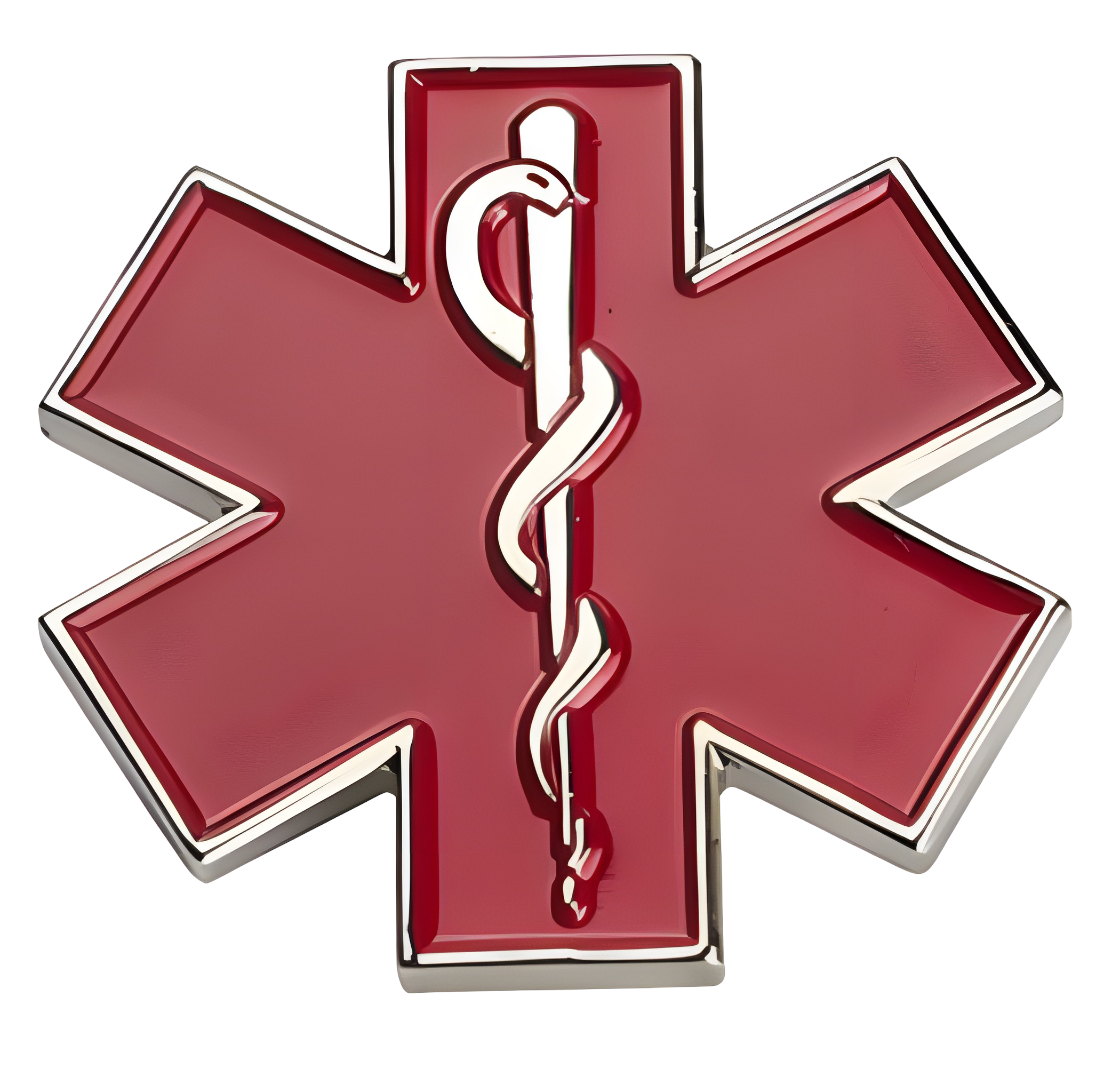 3D Metall Emblem „Star of Life“ – Auto Aufkleber Logo Tuning