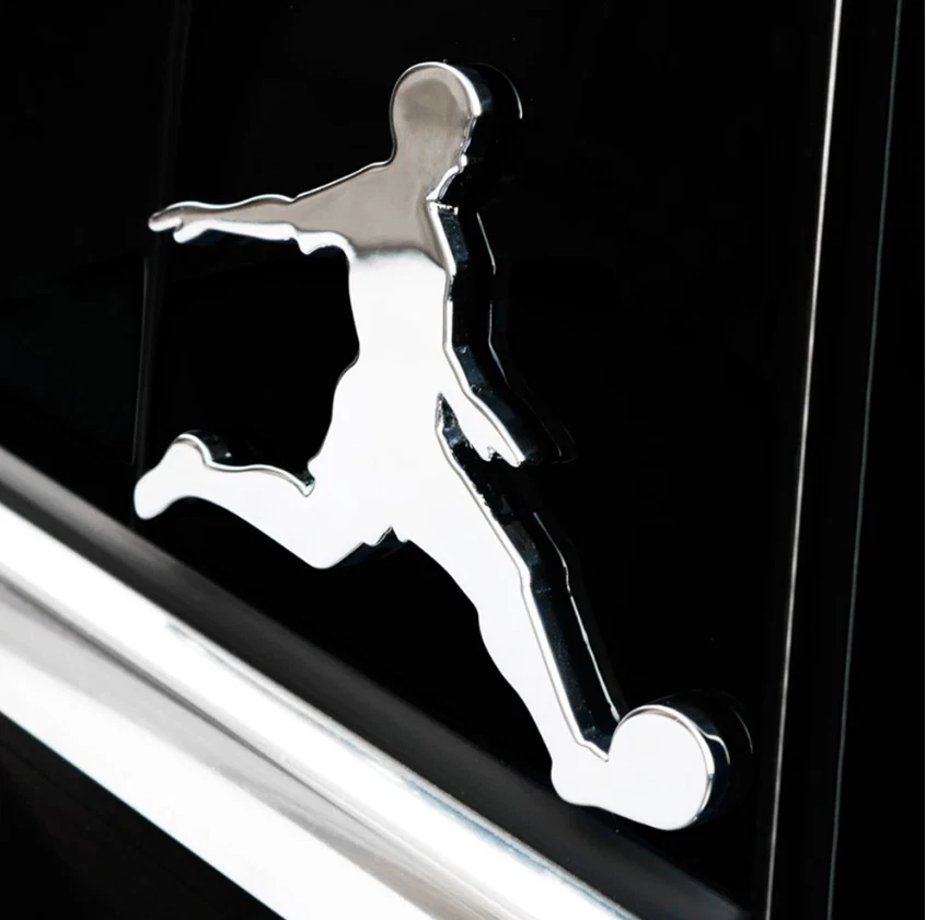 3D Metall Emblem „Fußballer“ – Auto Aufkleber Logo Tuning