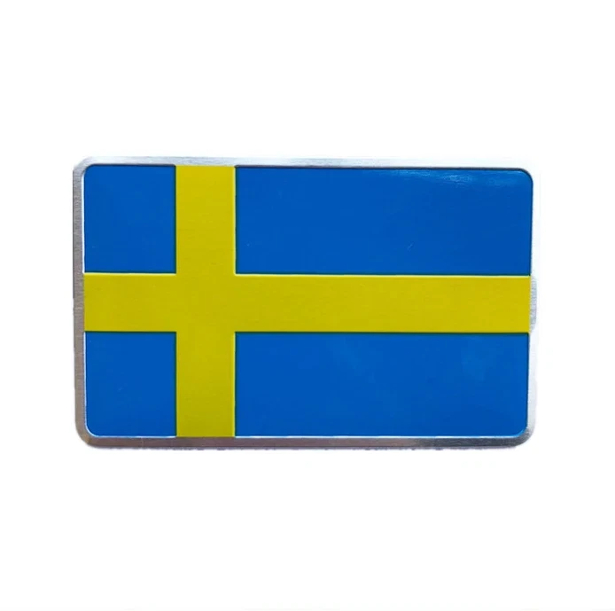 3D Metall Emblem „Schweden Flagge“ – Auto Aufkleber Logo Tuning