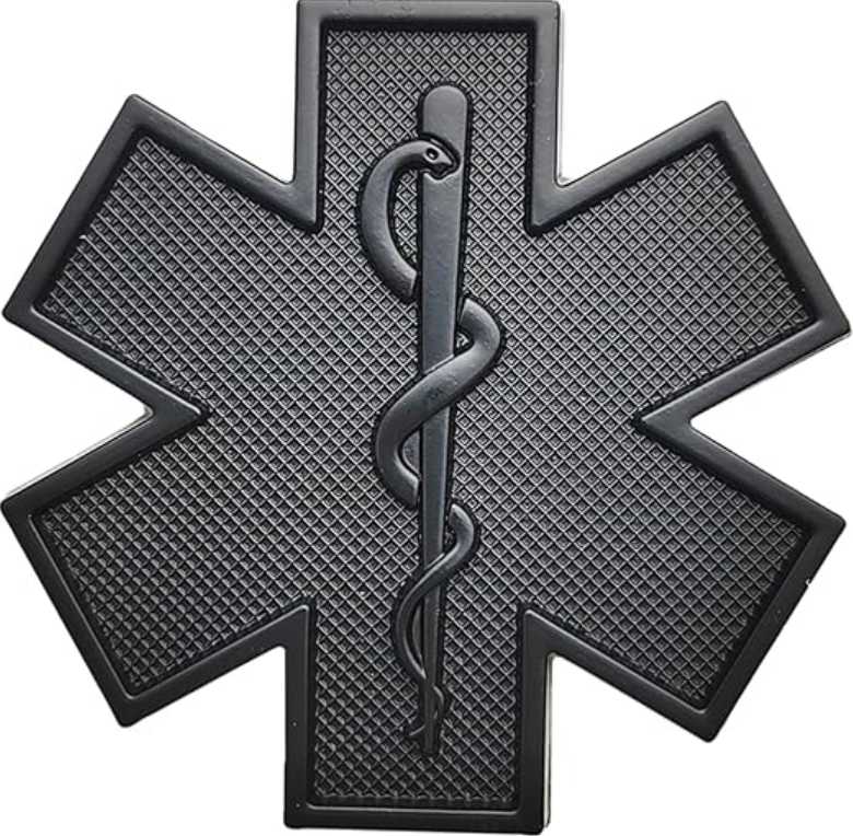 3D Metall Emblem „Star of Life“ – Auto Aufkleber Logo Tuning