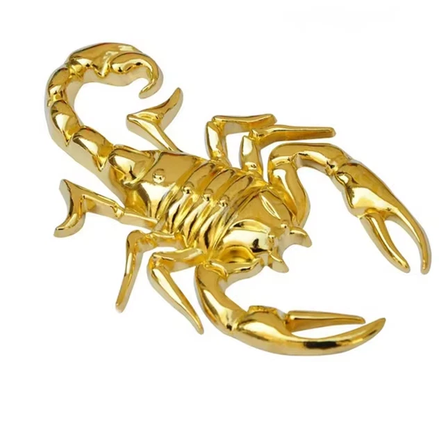 3D Emblem „Skorpion“ – Aufkleber Auto Metall