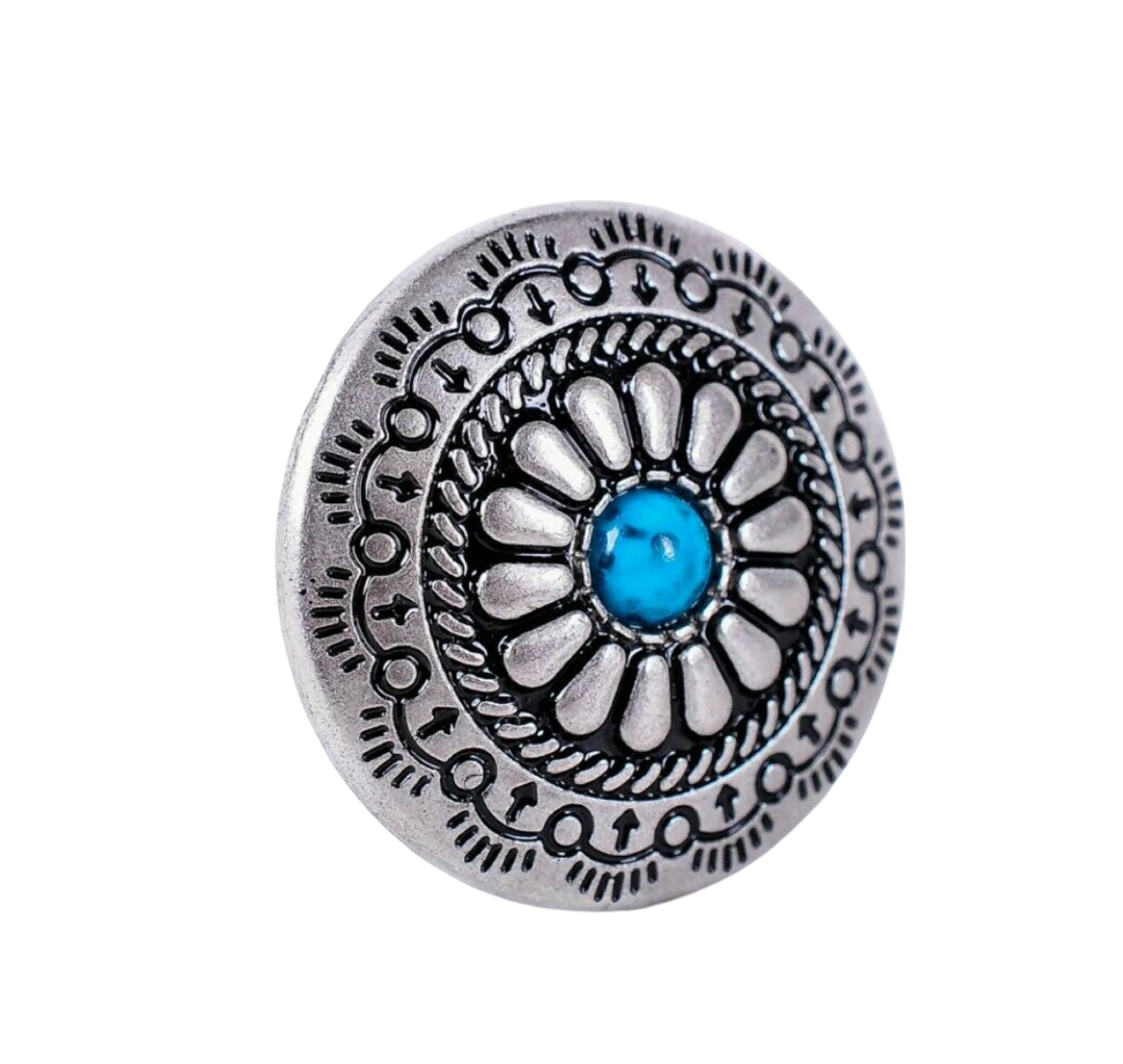 Sonnenblumen-Conchos (30 Stück) | Western and Cowboy Sonnenblumen-Conchos (30 Stück) | Western and Cowboy