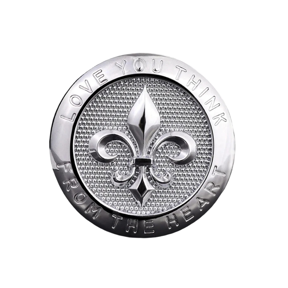 3D Metall Emblem „Fleur-de-Lis“ – Auto Aufkleber Logo Tuning