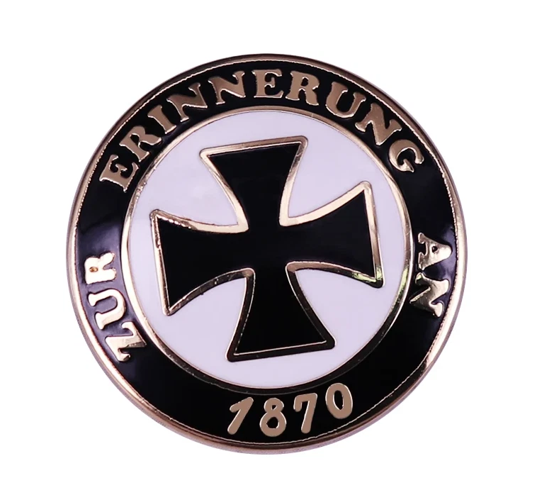 Gedenk-Anstecknadel „Zur Erinnerung an 1870“ – Nostalgisches Abzeichen