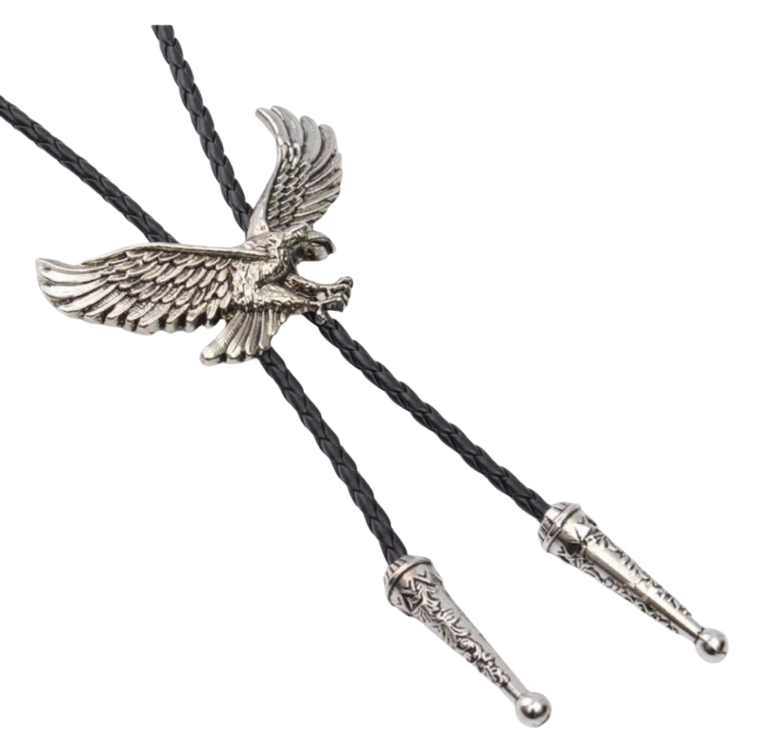 Bolo Western Krawatte Adler Metall Tie